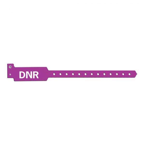 Wristband Identification Sentry SuperBand Poly Purple Adlt/Ped DNR Alert 500/Box